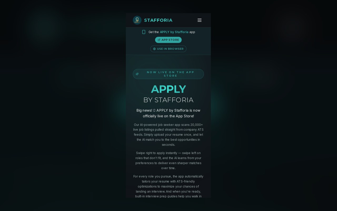 Preview of Stafforia App
